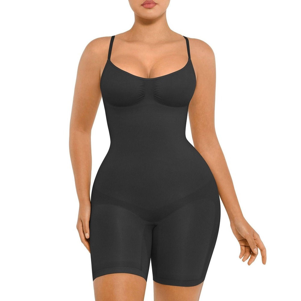 FeelinGirl Body Shaper Tummy Control Shapewear Back Support Black M/L